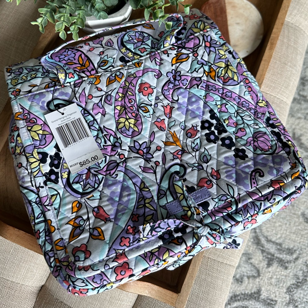 Vera Bradley Grand Hanging Organizer Maddalena Paisley NWT